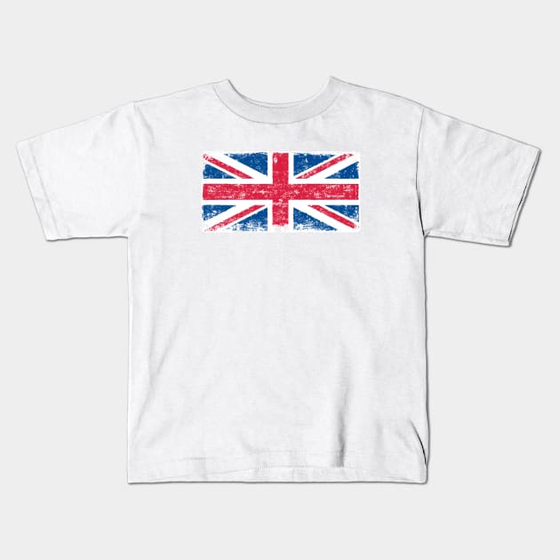 Grunge Union Jack Kids T-Shirt by StefanAlfonso